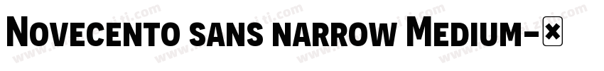 Novecento sans narrow Medium字体转换